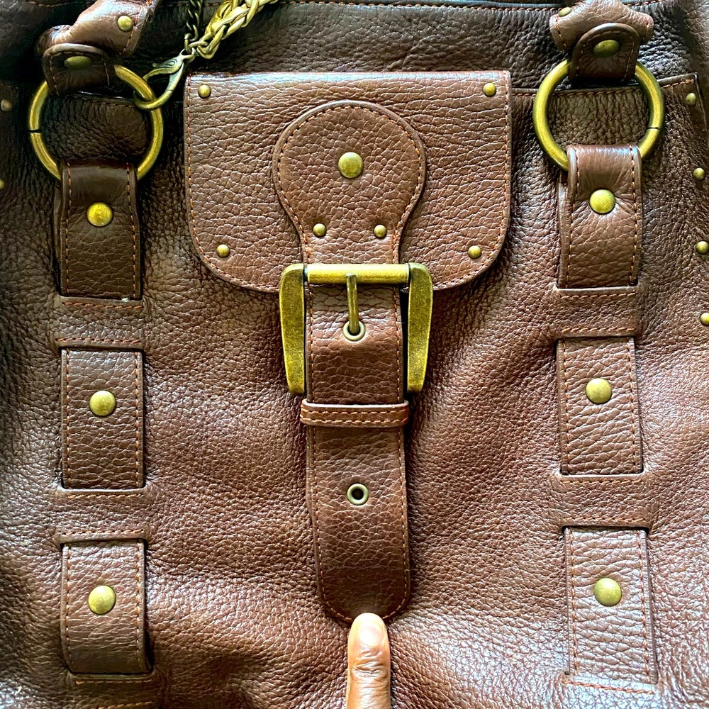 Brown Leather Betsey Johnson Tote